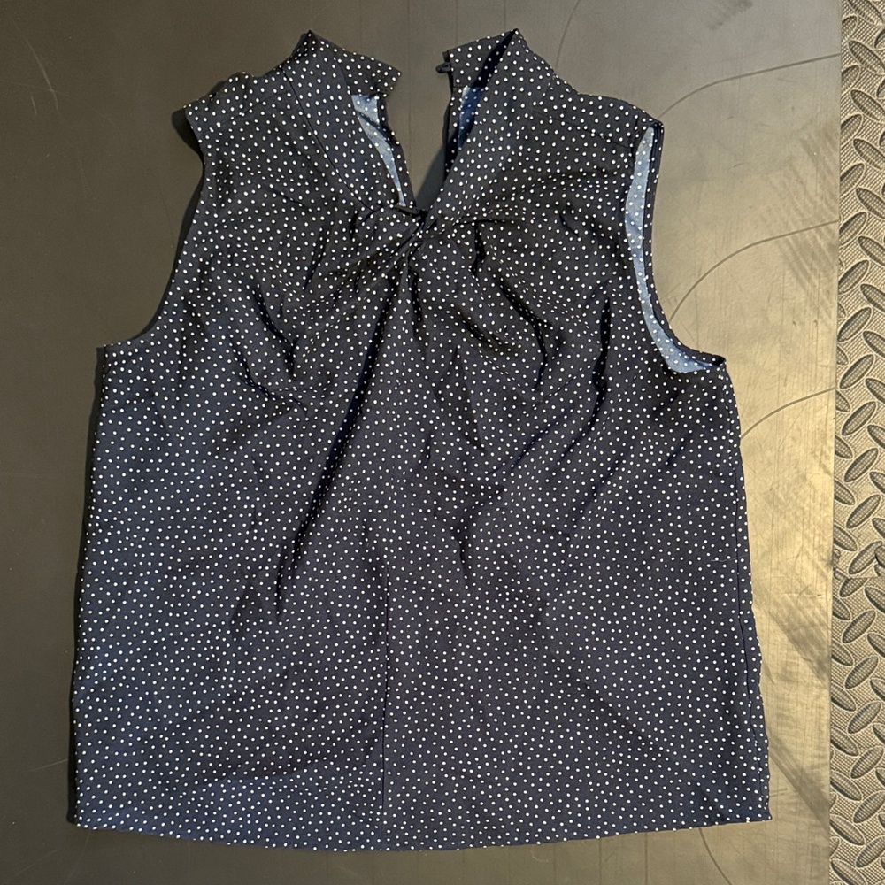 LOFT dotted twist shell s deep space navy
